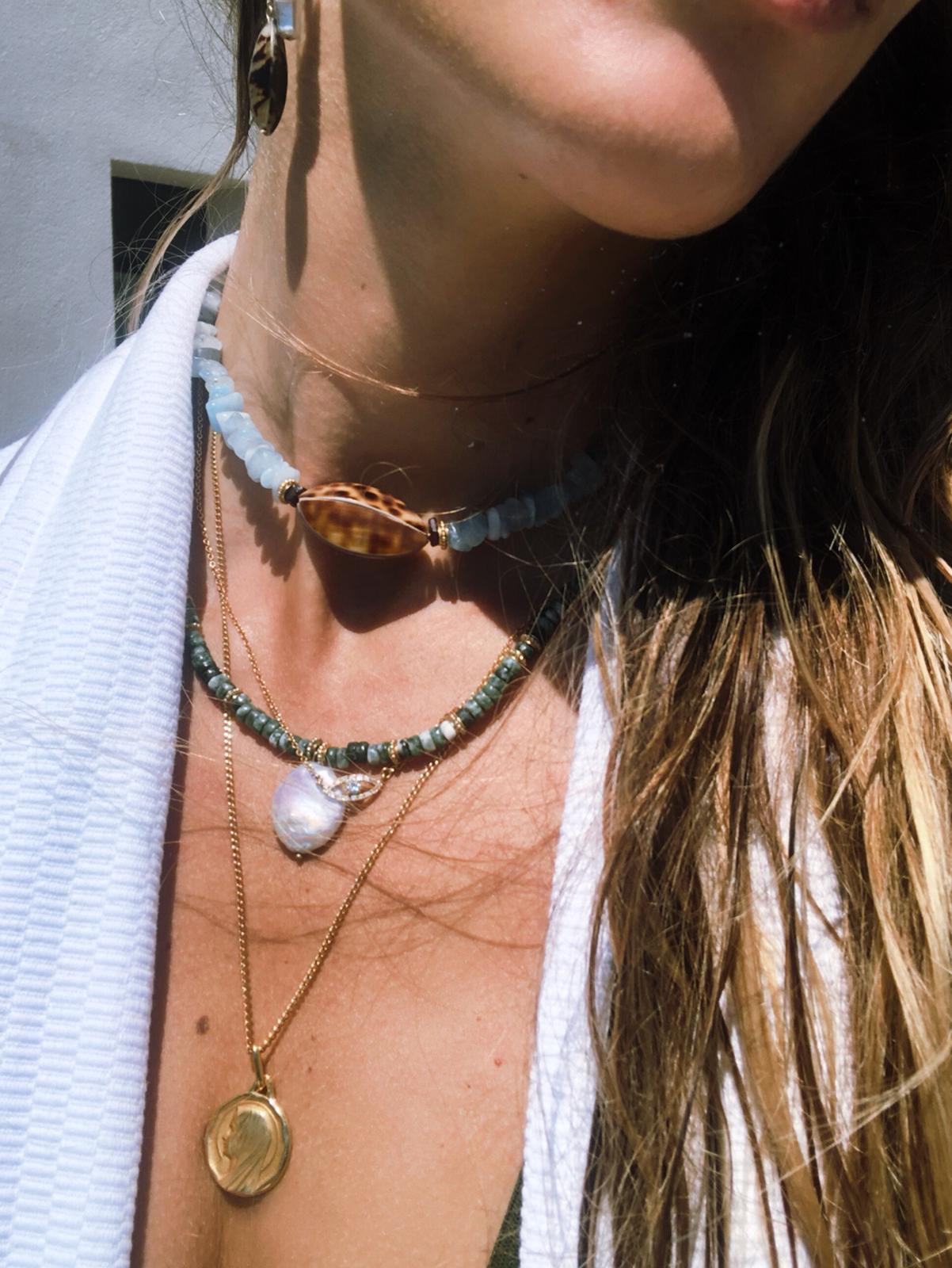 Lover of the Sea Aigue-Marine Necklace