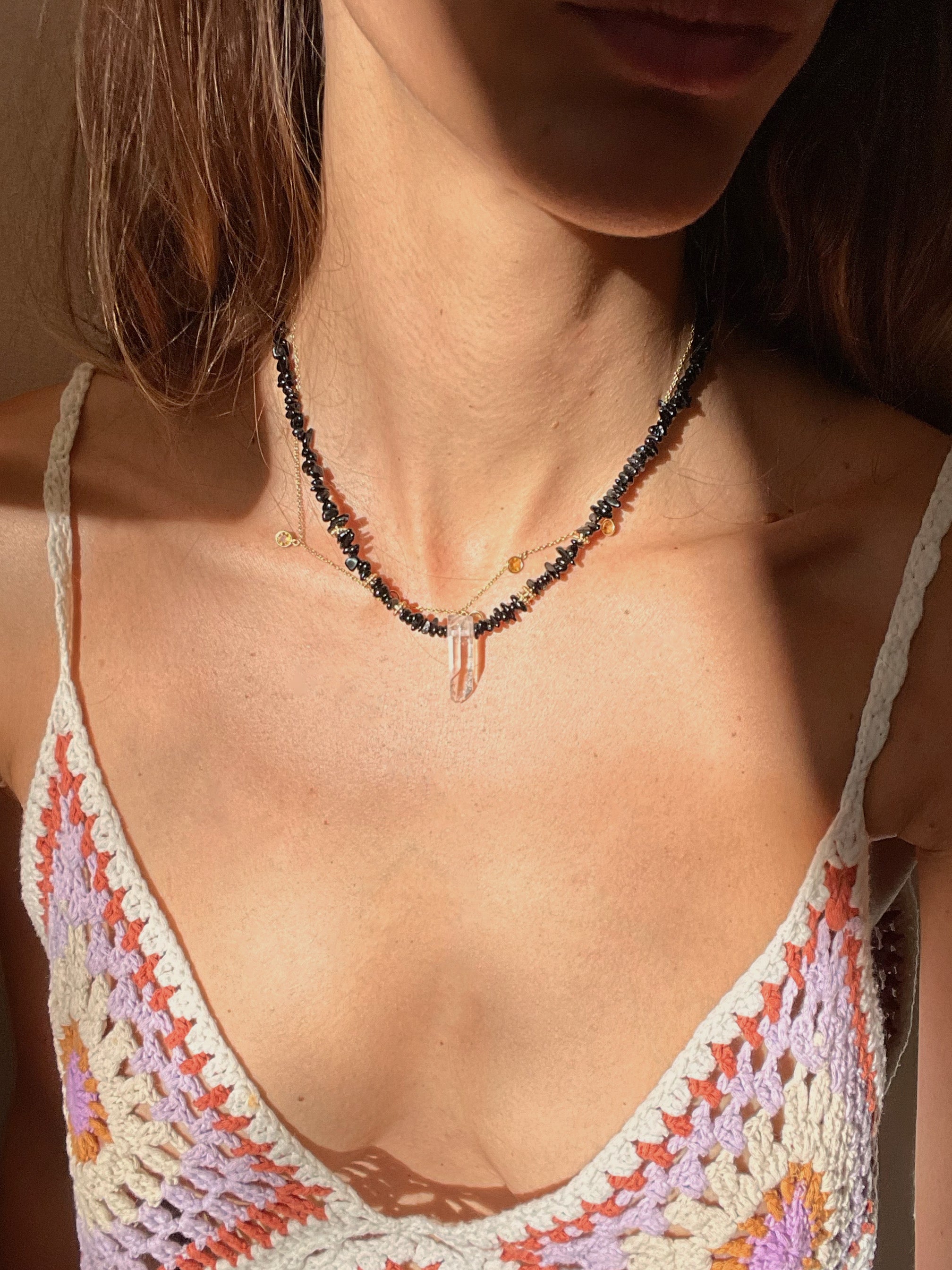 Vibes Don't Lie Tourmaline Noire Necklace