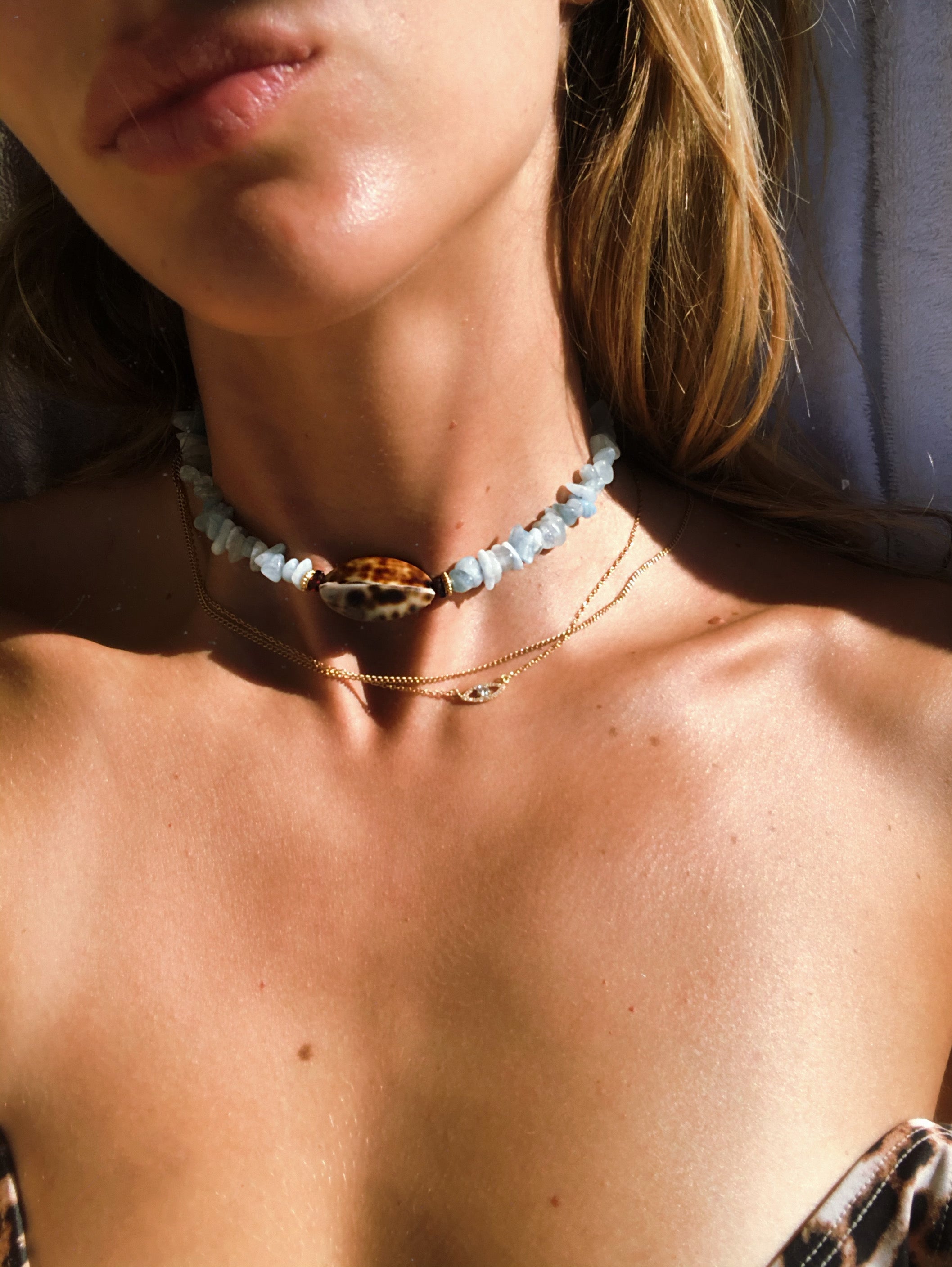 Lover of the Sea Aigue-Marine Necklace