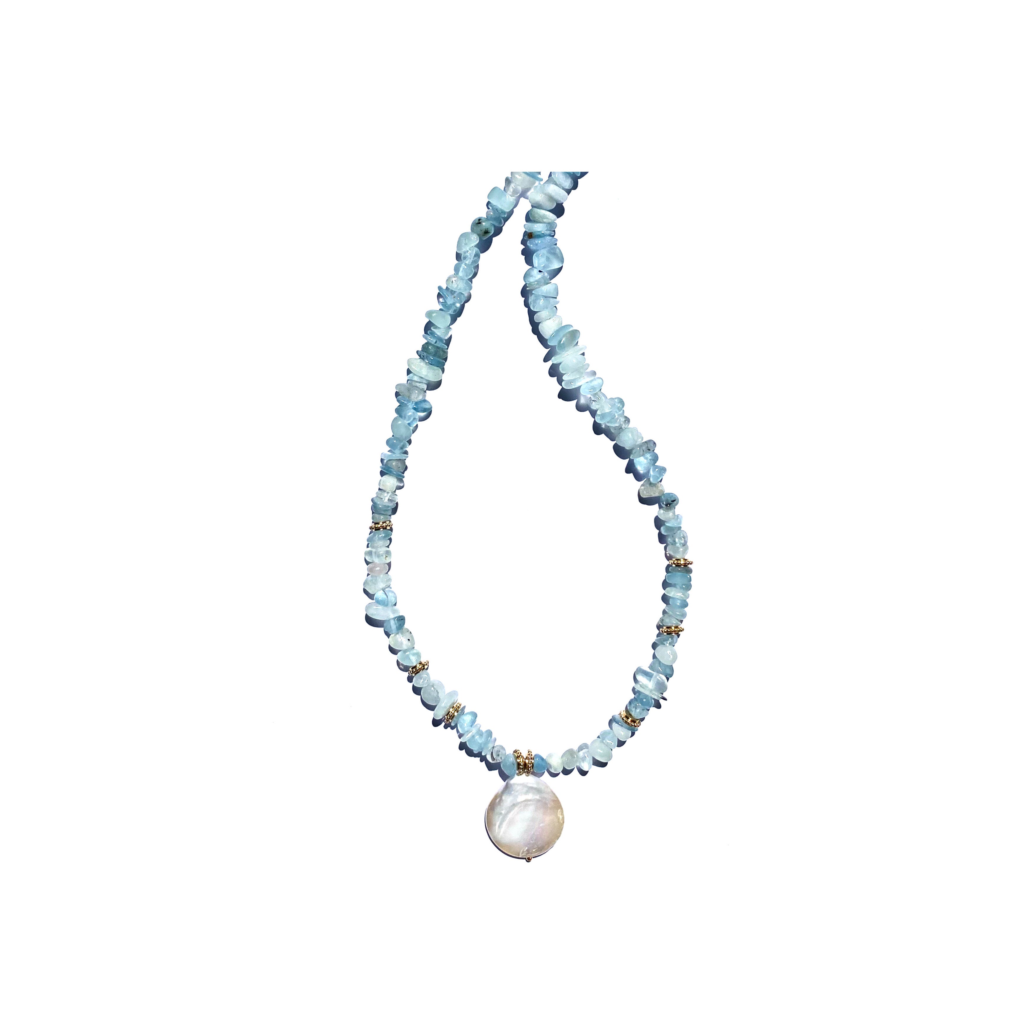 Mood For Life Aigue-Marine Necklace