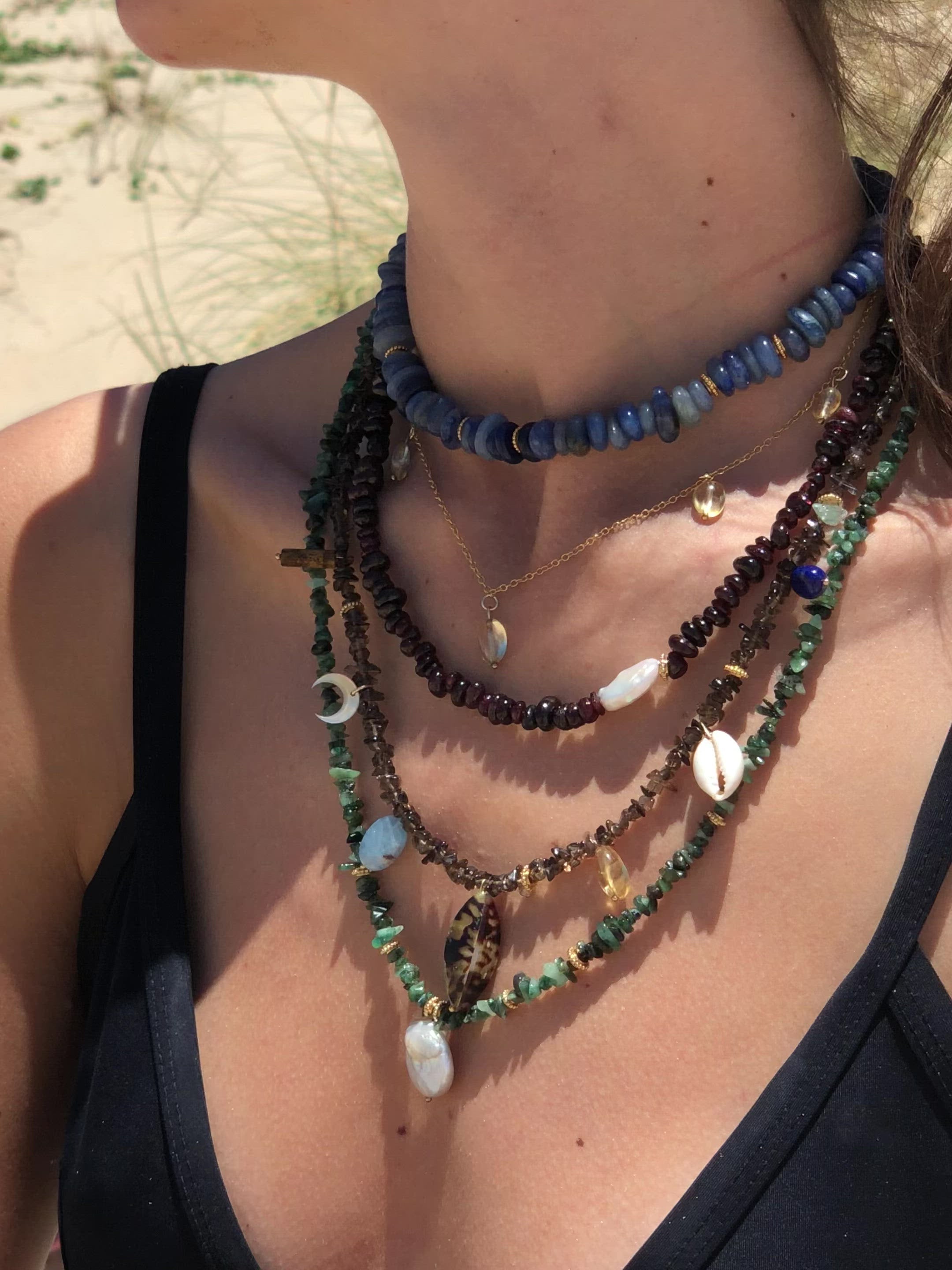 Free Your Soul Grenat Necklace