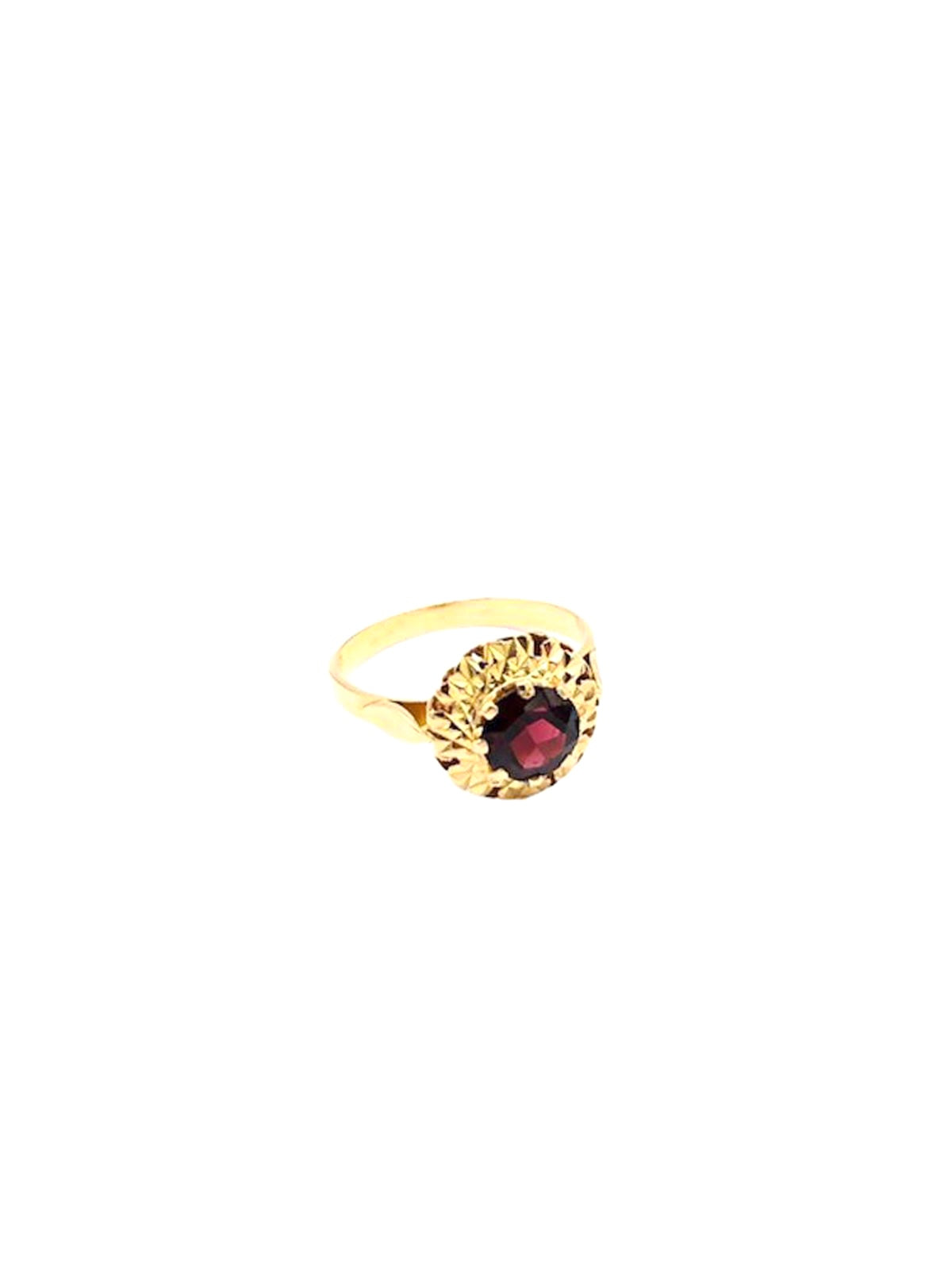 Bague Grenat en or jaune 18k