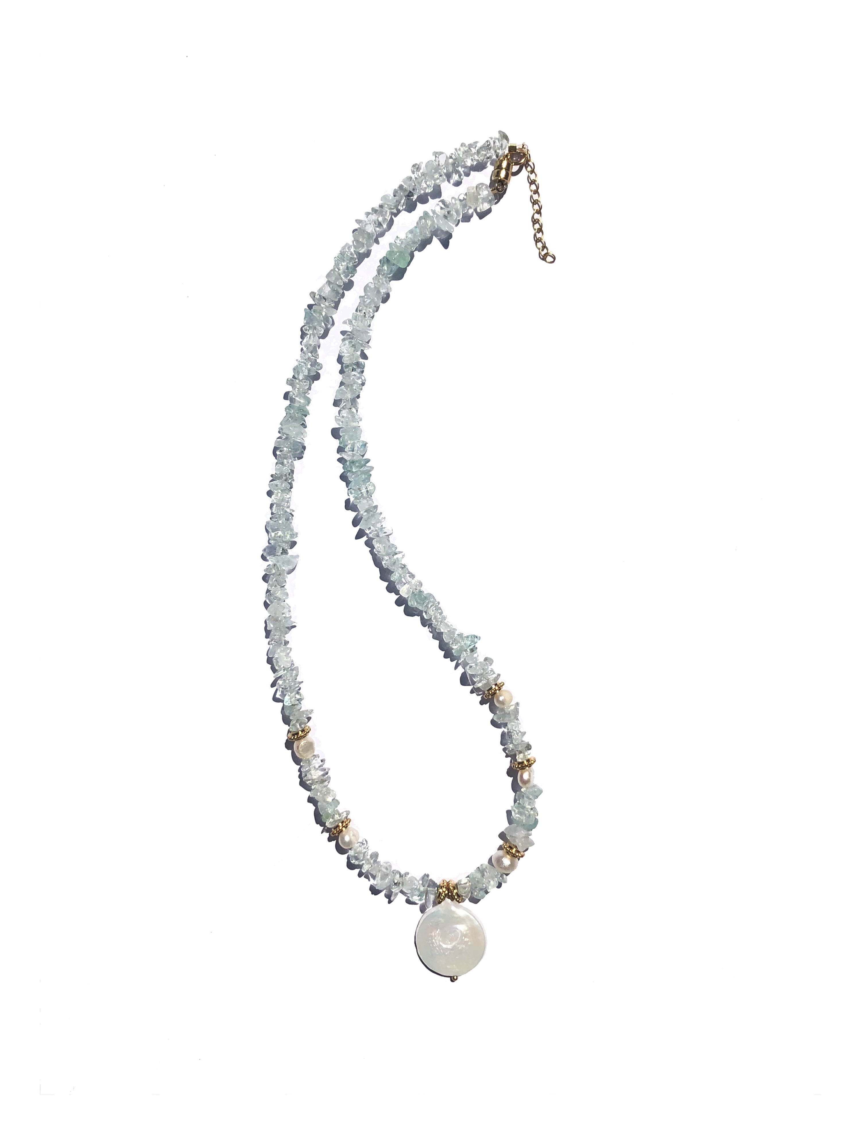 Mood For Life Aigue-Marine Necklace