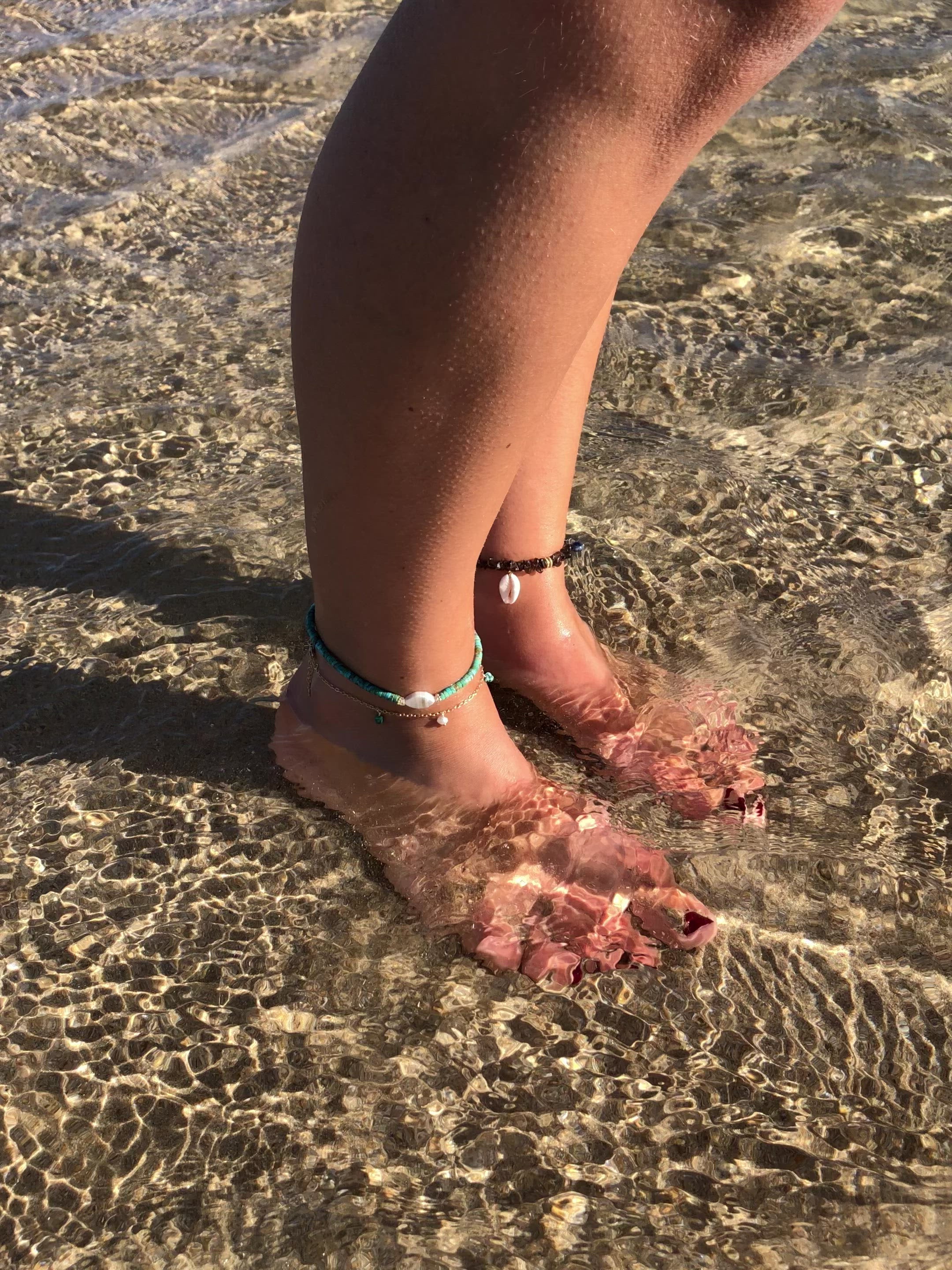 Ocean Child Quartz Fumé Anklet